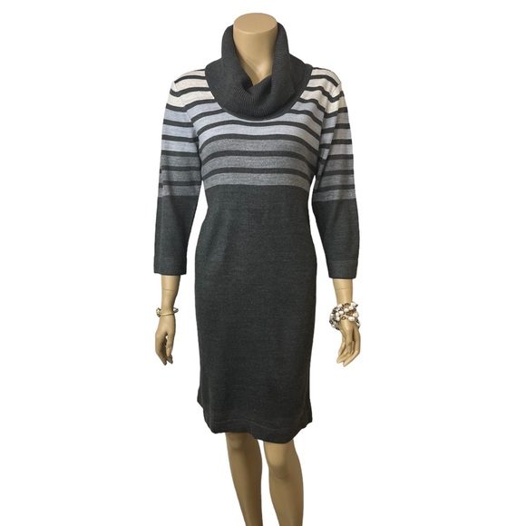 Connected Apparel Sweater Dress Size M Very Nice In Great To Excellent Condition - Picture 7 of 11